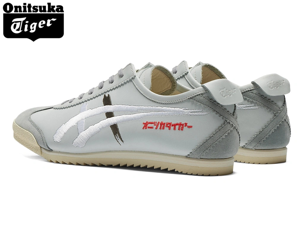 Onitsuka Tiger Mexico 66 Light Grey & White Embroidery Unisex Sneakers