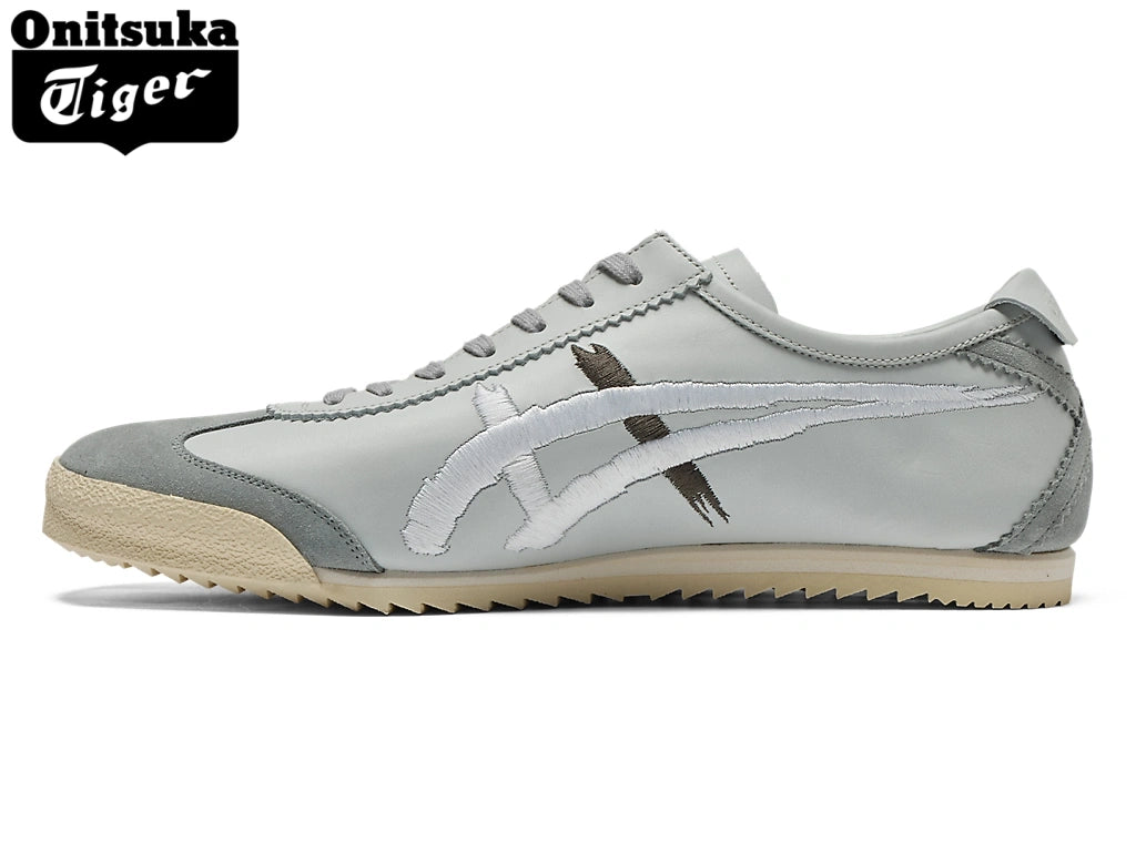 Onitsuka Tiger Mexico 66 Light Grey & White Embroidery Unisex Sneakers