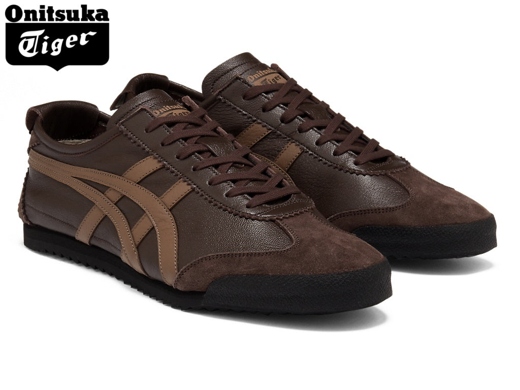 Onitsuka Tiger Mexico 66 Dark & Light Brown Leather Unisex Sneakers