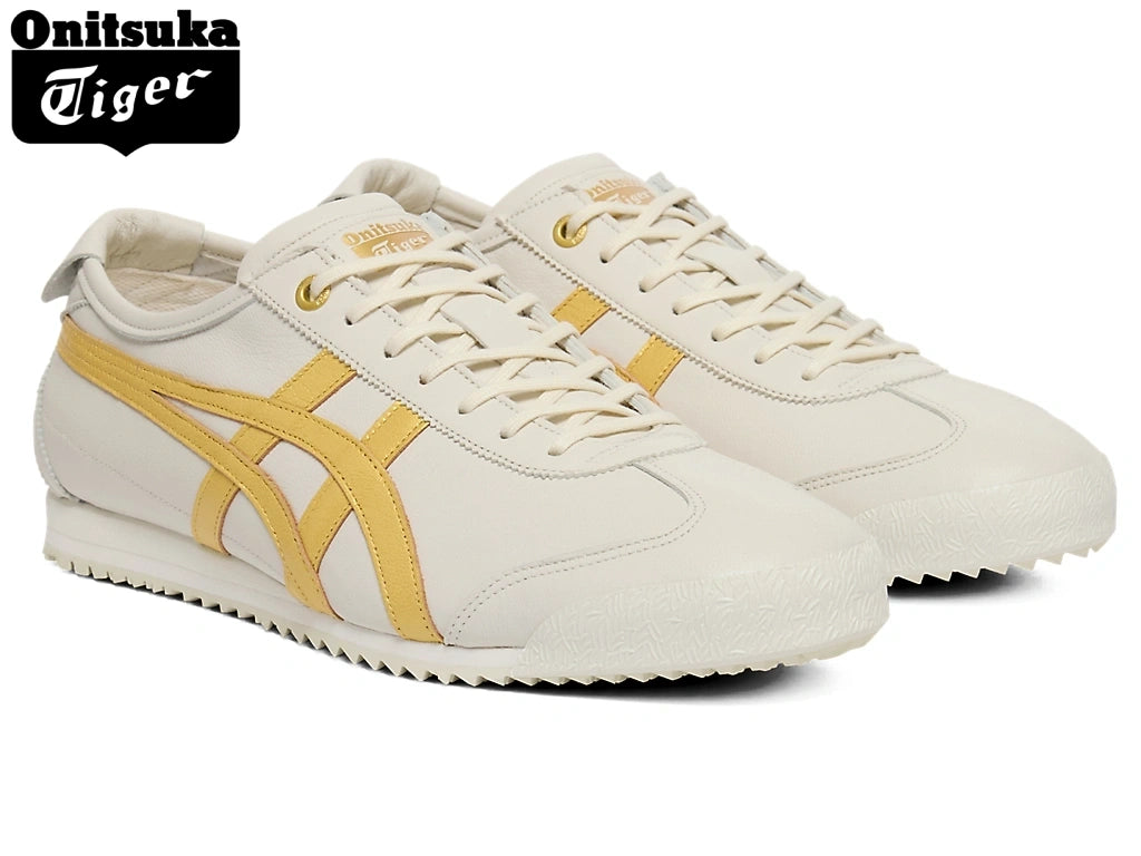 Onitsuka Tiger Mexico 66 Off-White & Gold Unisex Sneakers