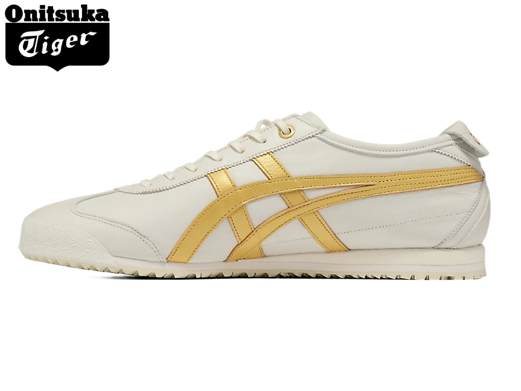 Onitsuka Tiger Mexico 66 Off-White & Gold Unisex Sneakers
