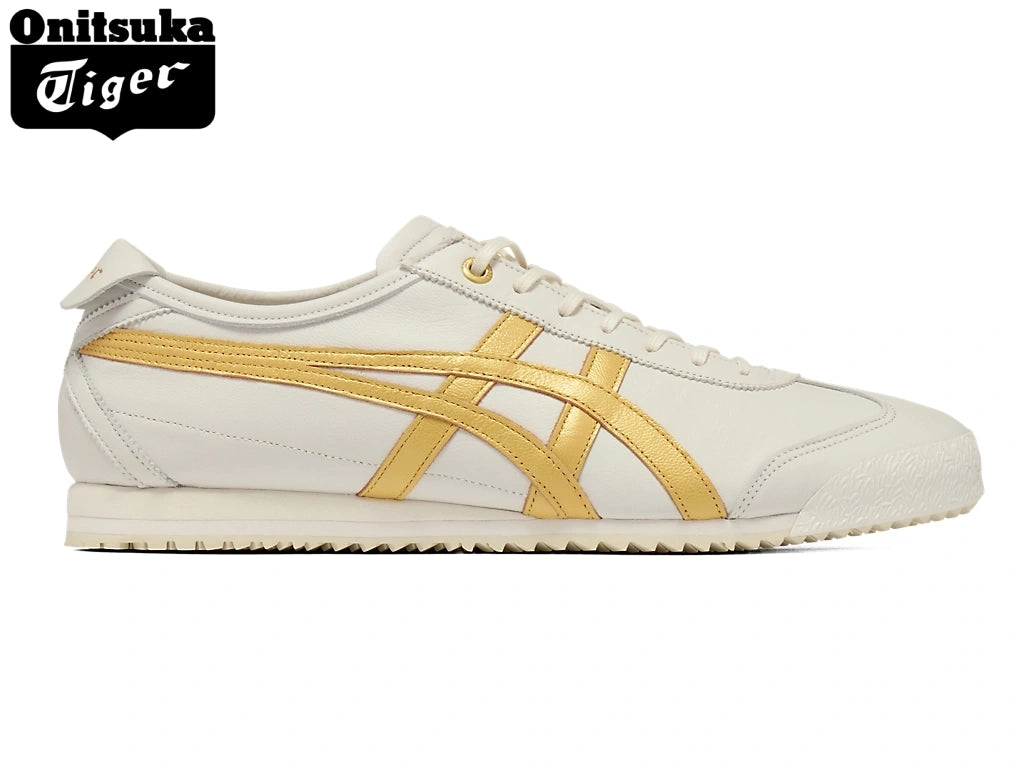 Onitsuka Tiger Mexico 66 Off-White & Gold Unisex Sneakers