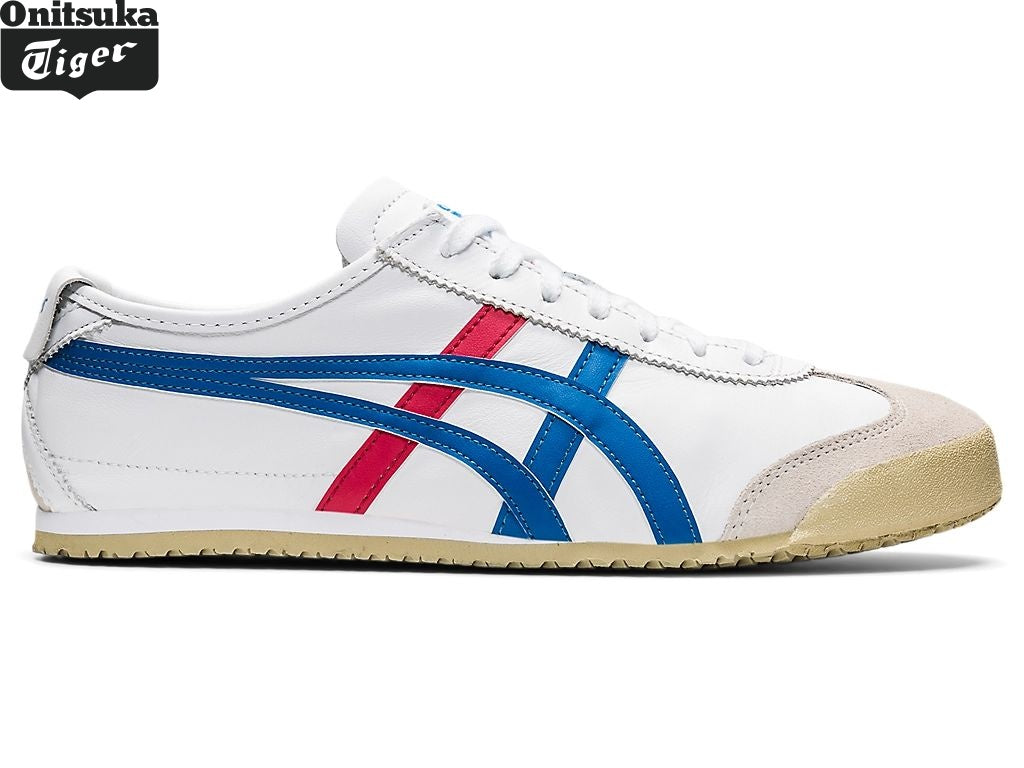 Onitsuka Tiger Mexico 66 — White, Blue & Red Unisex Sneakers