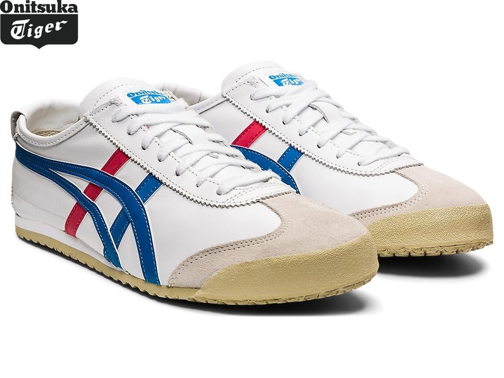 Onitsuka Tiger Mexico 66 — White, Blue & Red Unisex Sneakers