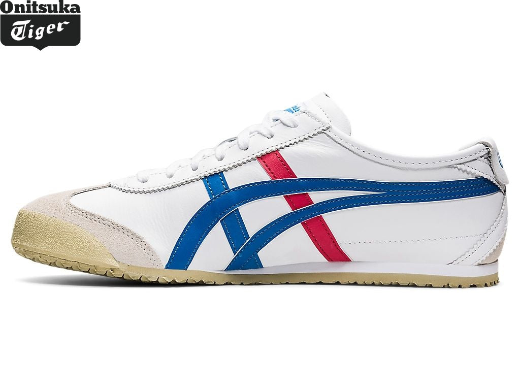 Onitsuka Tiger Mexico 66 — White, Blue & Red Unisex Sneakers