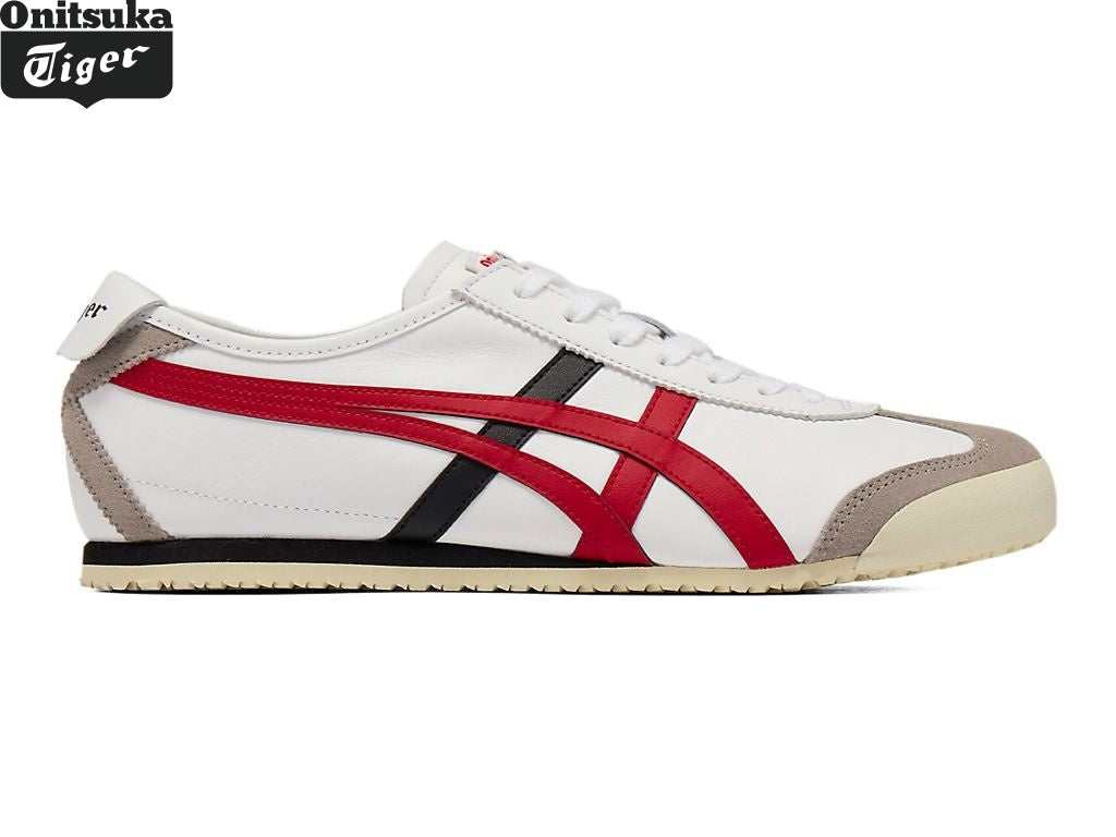 Onitsuka Tiger Mexico 66 — White, Red & Black Unisex Sneakers
