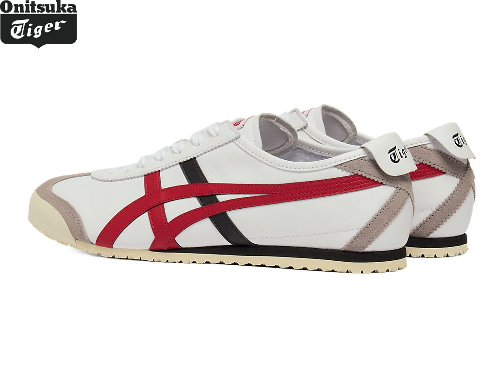 Onitsuka Tiger Mexico 66 — White, Red & Black Unisex Sneakers