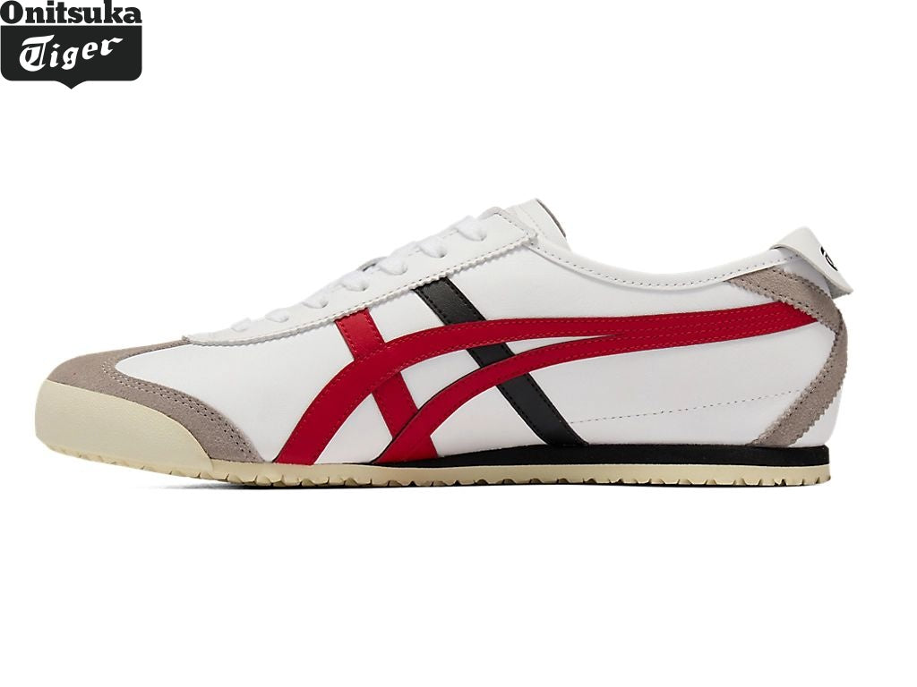 Onitsuka Tiger Mexico 66 — White, Red & Black Unisex Sneakers