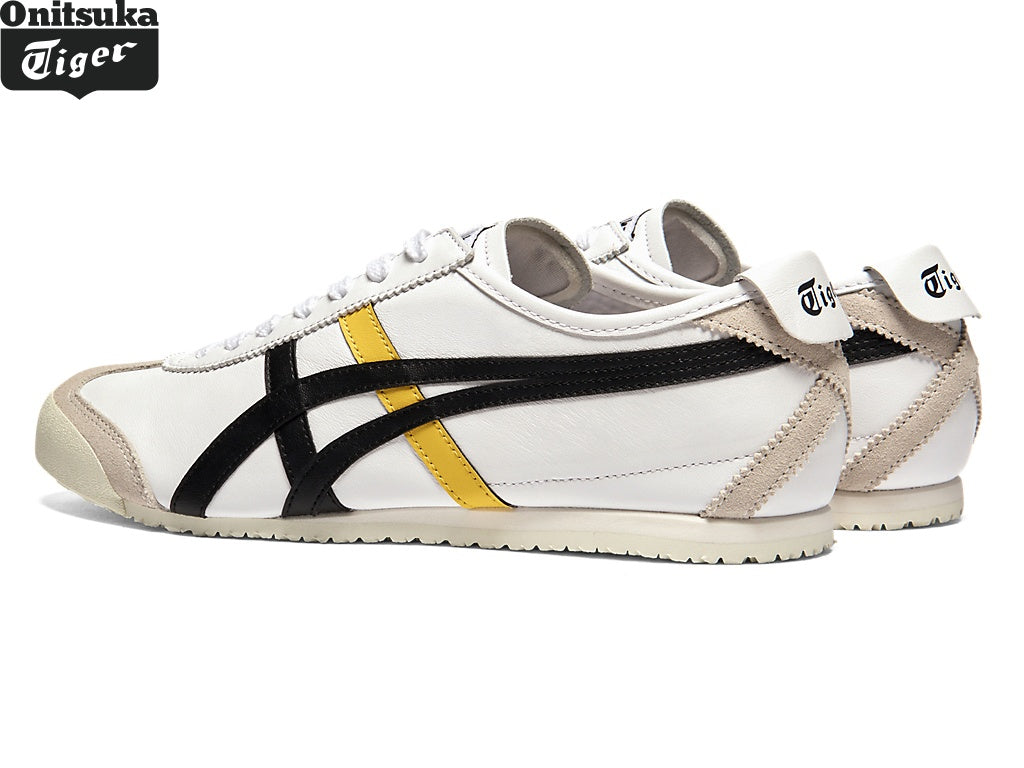 Onitsuka Tiger Mexico 66 — White, Black & Yellow Unisex Sneakers