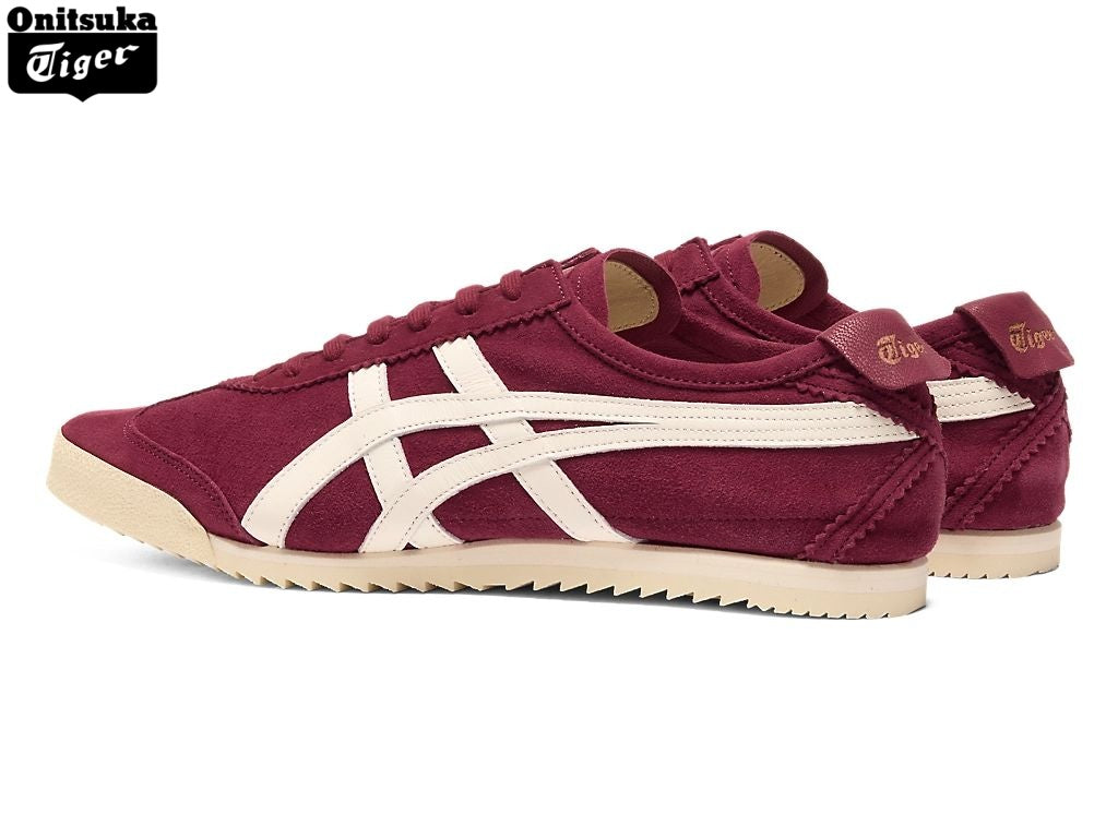 Onitsuka Tiger Mexico 66 Burgundy & White Suede Unisex Sneakers