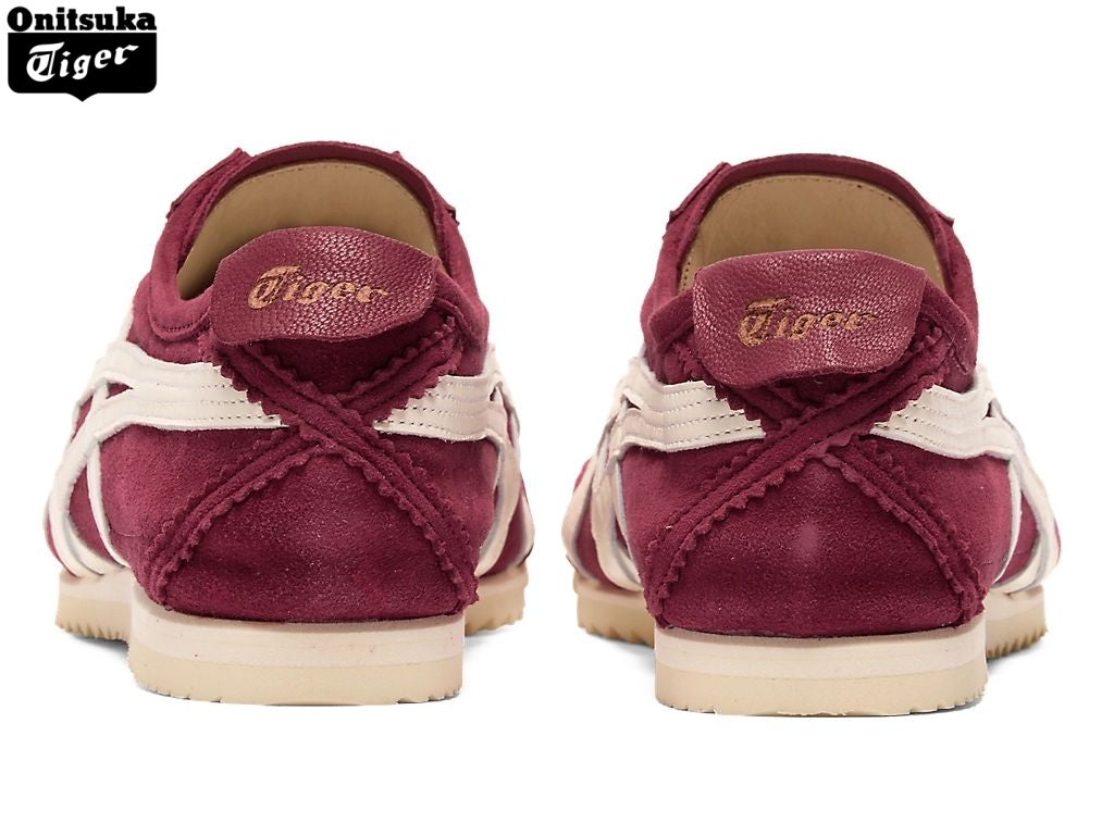 Onitsuka Tiger Mexico 66 Burgundy & White Suede Unisex Sneakers