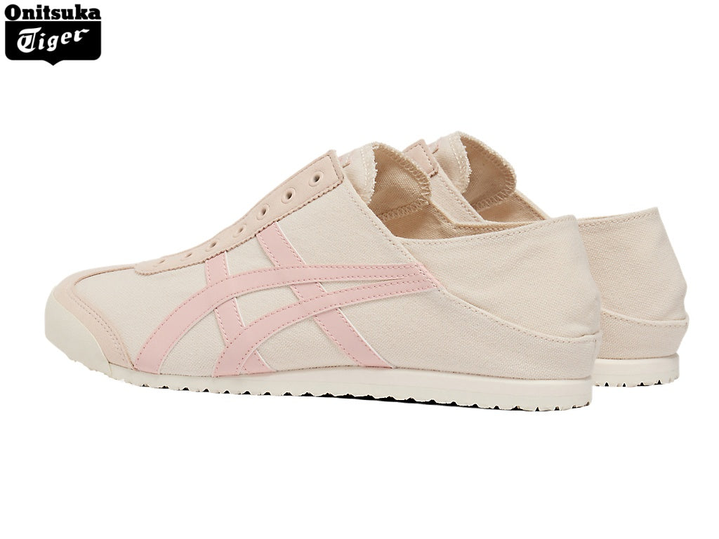 Onitsuka Tiger Mexico 66 Beige & Pink Canvas Slip-On Unisex Sneakers