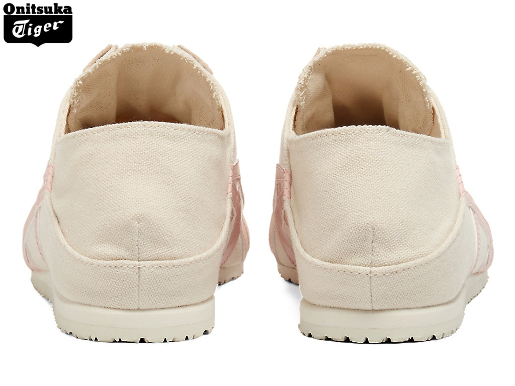 Onitsuka Tiger Mexico 66 Beige & Pink Canvas Slip-On Unisex Sneakers