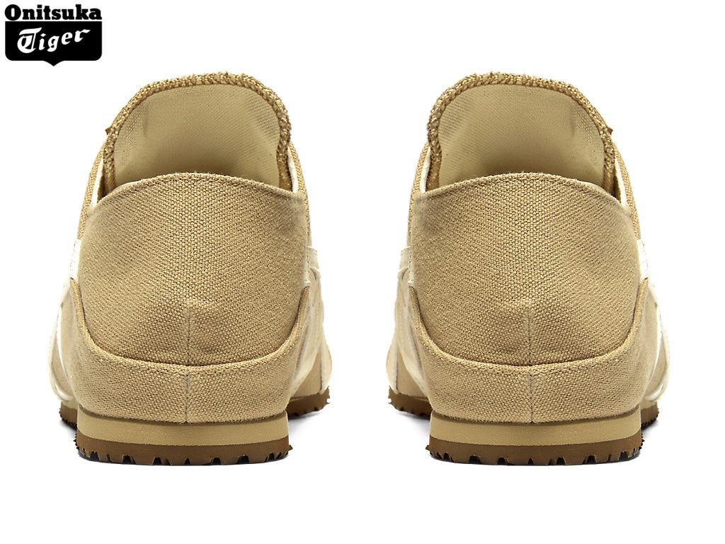 Onitsuka Tiger Mexico 66 Khaki & White Canvas Slip-On Unisex Sneakers