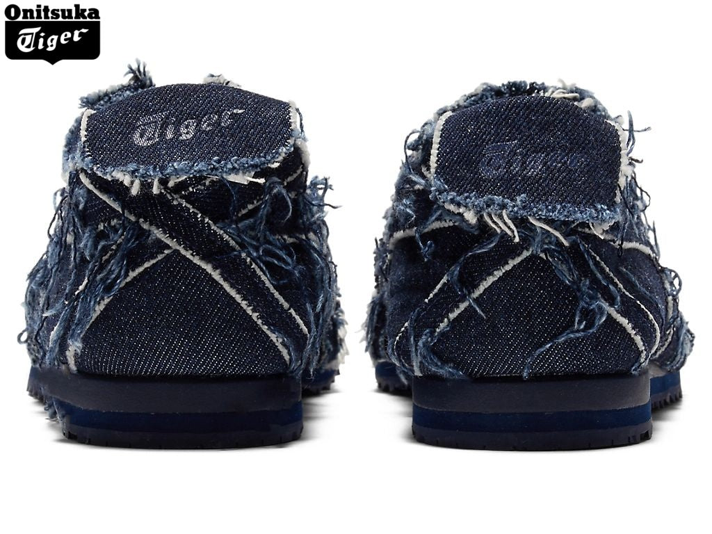 Onitsuka Tiger Mexico 66 Dark Blue Frayed Denim Unisex Sneakers