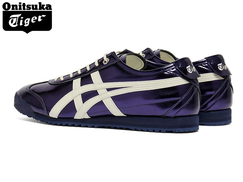 Onitsuka Tiger Mexico 66 Metallic Purple & White Strap Leather Unisex Sneakers