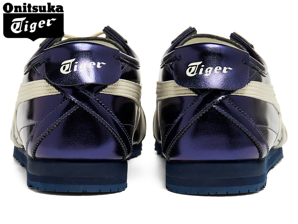 Onitsuka Tiger Mexico 66 Metallic Purple & White Strap Leather Unisex Sneakers