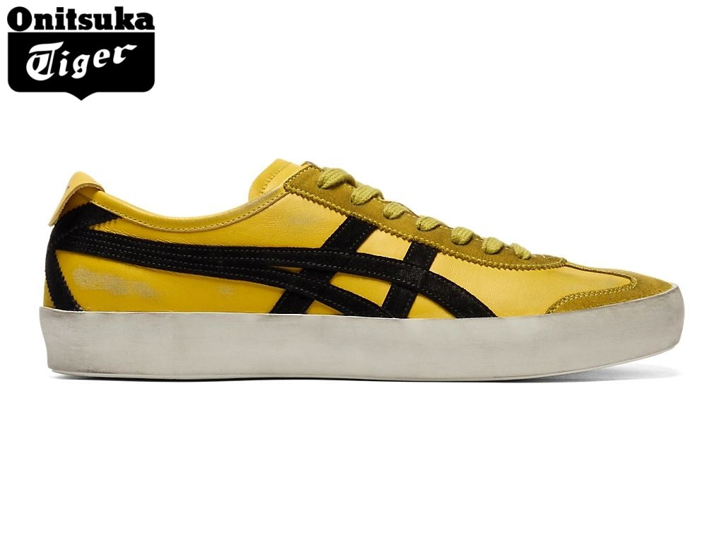 Onitsuka Tiger Mexico 66 Black & Yellow Suede Leather Unisex Sneakers