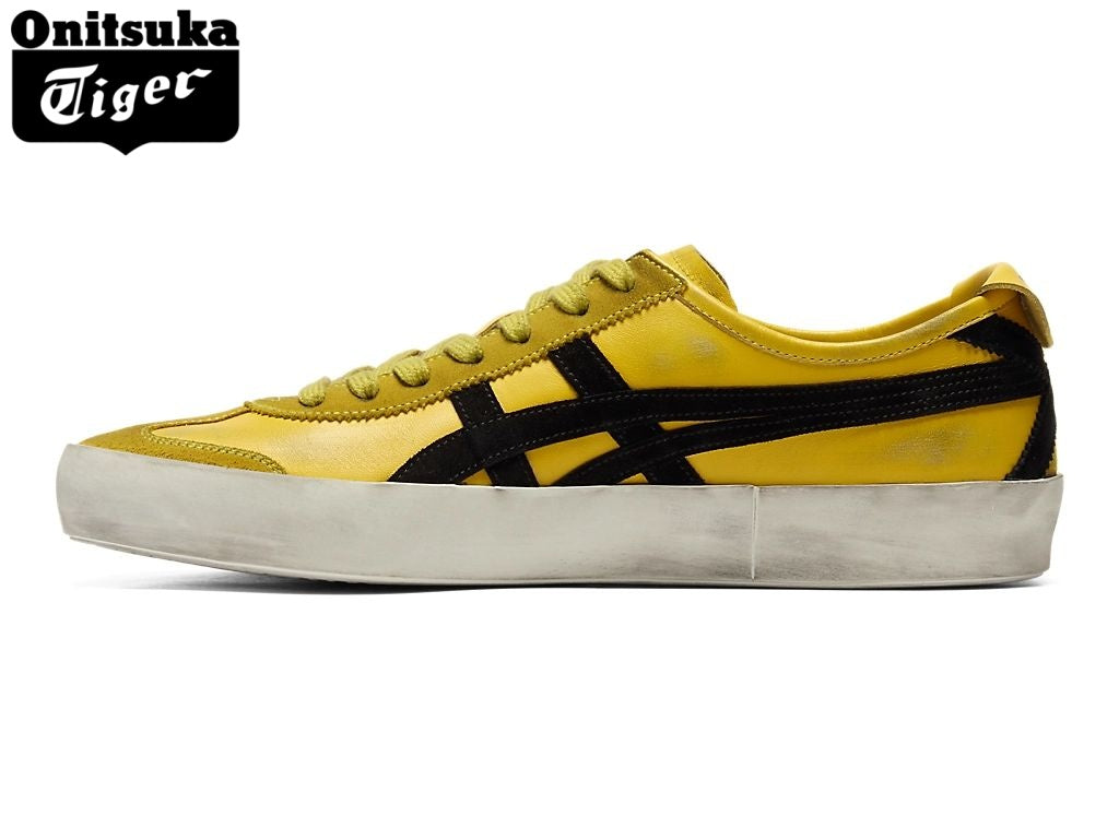 Onitsuka Tiger Mexico 66 Black & Yellow Suede Leather Unisex Sneakers
