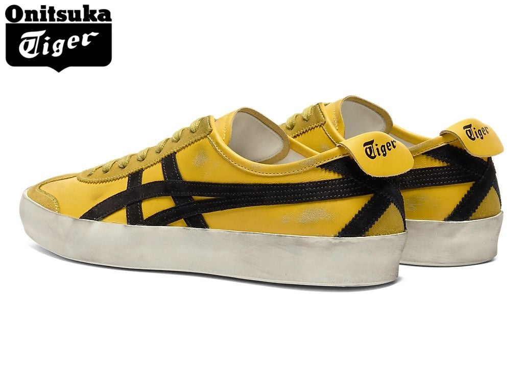 Onitsuka Tiger Mexico 66 Black & Yellow Suede Leather Unisex Sneakers