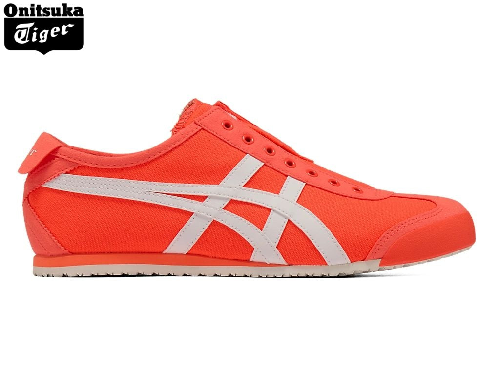 Onitsuka Tiger Mexico 66 Orange & White Canvas Slip-On Unisex Sneakers