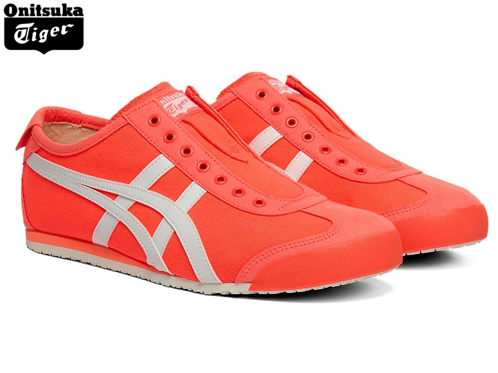 Onitsuka Tiger Mexico 66 Orange & White Canvas Slip-On Unisex Sneakers