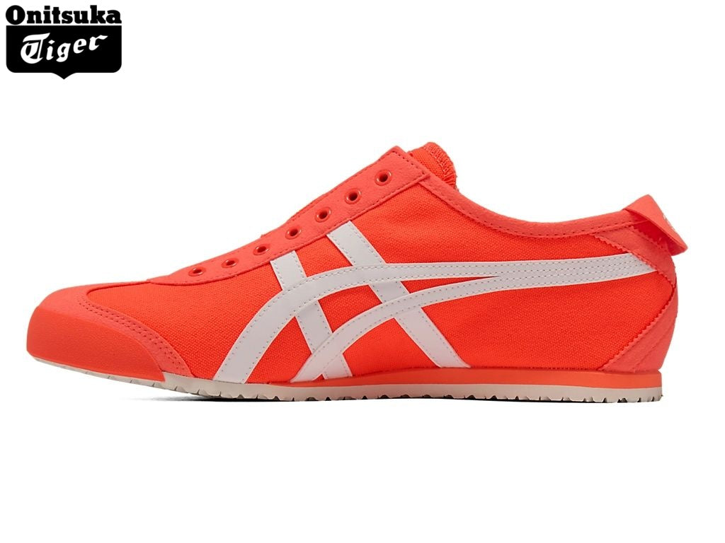 Onitsuka Tiger Mexico 66 Orange & White Canvas Slip-On Unisex Sneakers