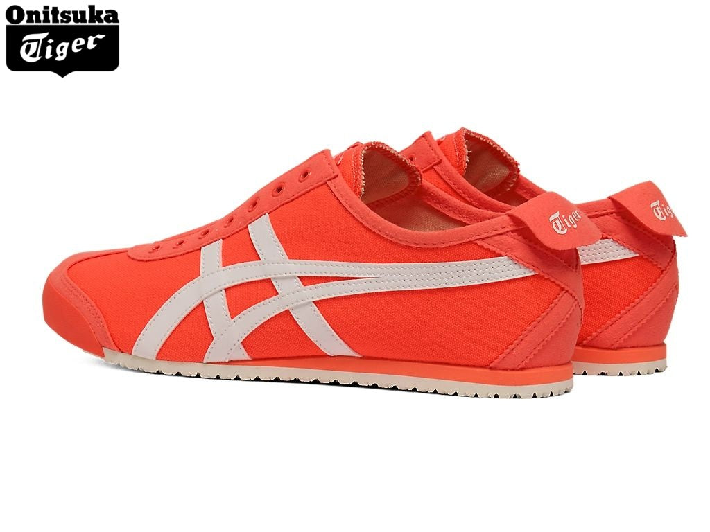 Onitsuka Tiger Mexico 66 Orange & White Canvas Slip-On Unisex Sneakers