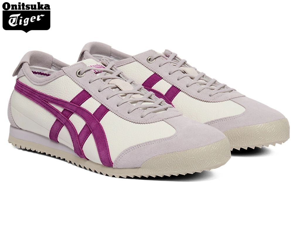 Onitsuka Tiger Mexico 66 White & Lavender Purple Leather Unisex Sneakers