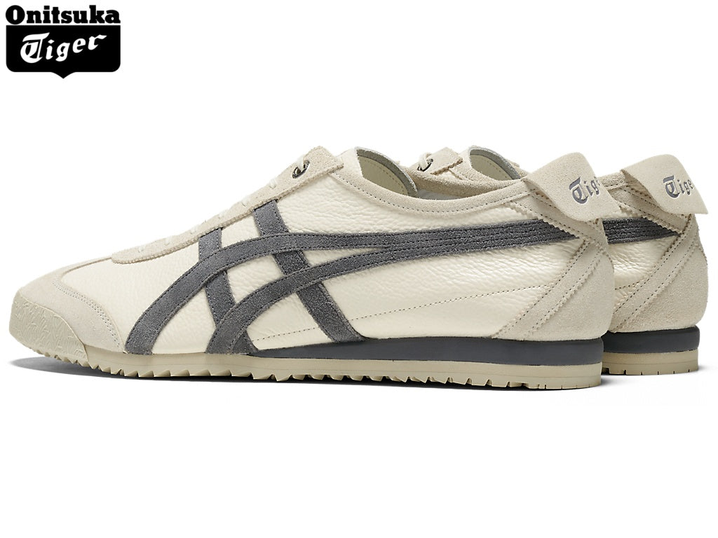 Onitsuka Tiger Mexico 66 Cream & Dark Gray Leather Unisex Sneakers