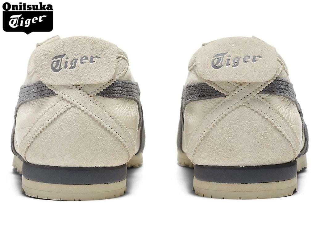 Onitsuka Tiger Mexico 66 Cream & Dark Gray Leather Unisex Sneakers
