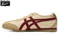 Onitsuka Tiger Mexico 66 Beige & Burgundy Leather Unisex Sneakers
