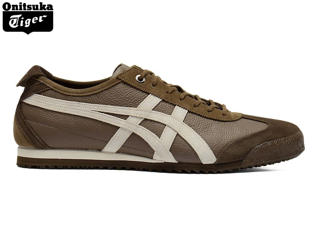 Onitsuka Tiger Mexico 66 Dark Brown & Off-White Leather Unisex Sneakers