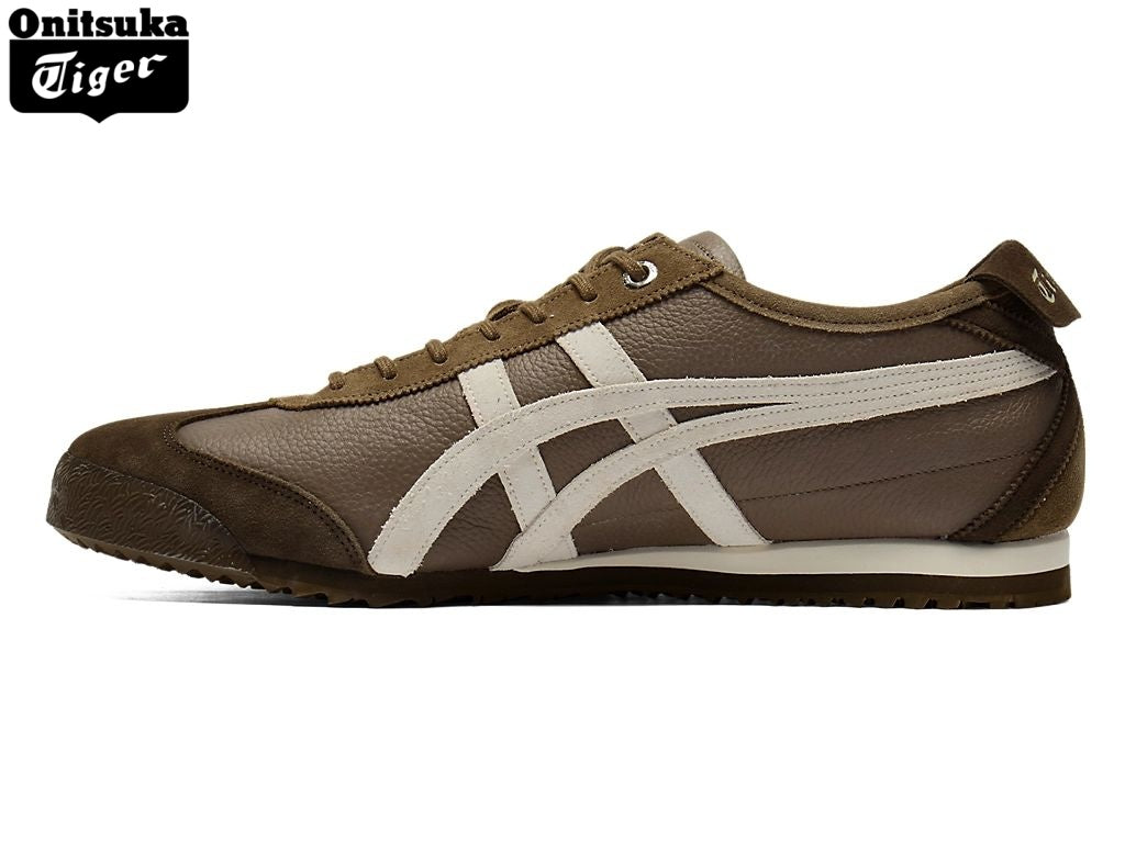 Onitsuka Tiger Mexico 66 Dark Brown & Off-White Leather Unisex Sneakers