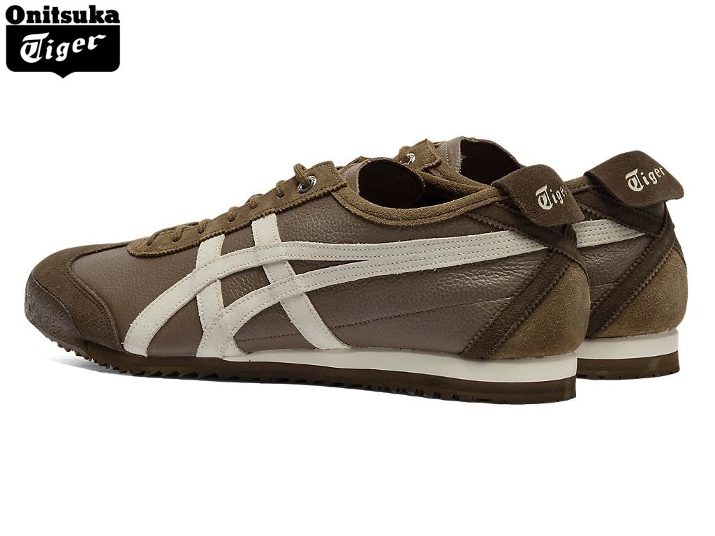 Onitsuka Tiger Mexico 66 Dark Brown & Off-White Leather Unisex Sneakers