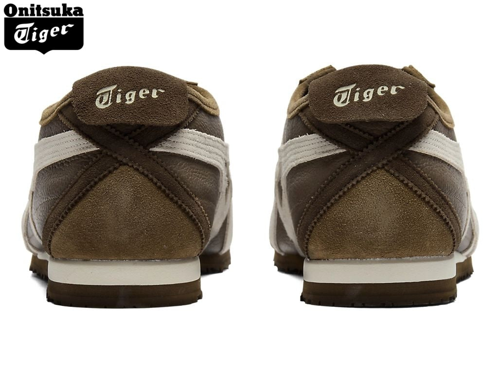 Onitsuka Tiger Mexico 66 Dark Brown & Off-White Leather Unisex Sneakers