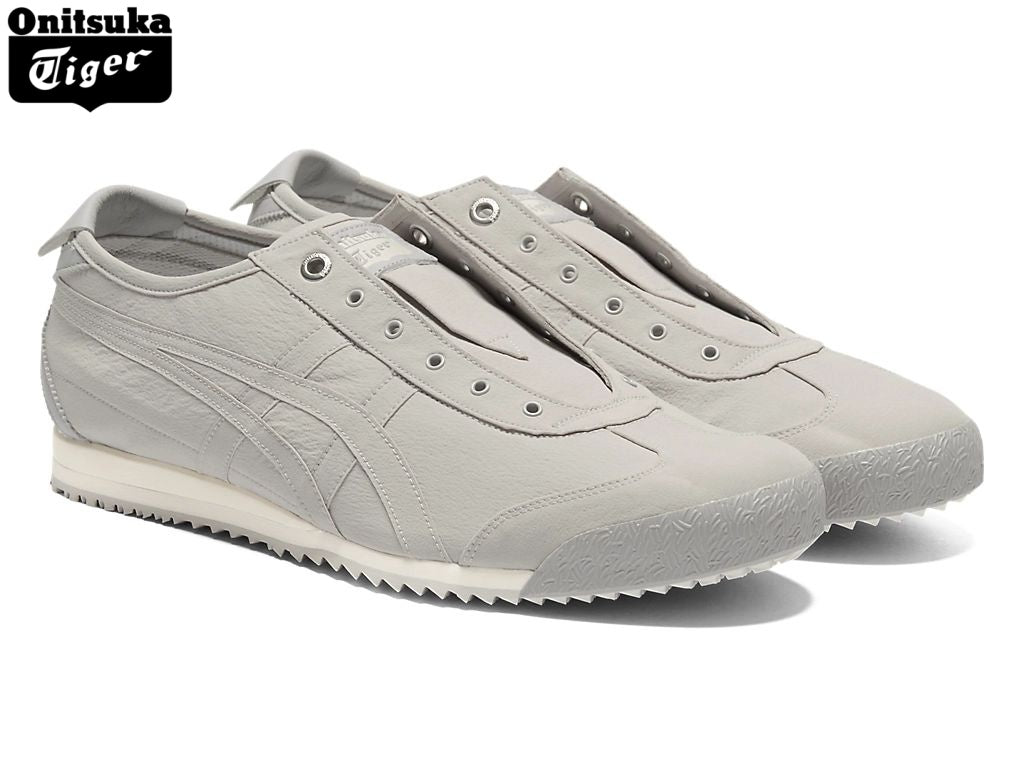 Onitsuka Tiger Mexico 66 Light Gray Canvas Slip-On Unisex Sneakers