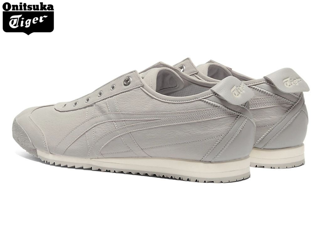Onitsuka Tiger Mexico 66 Light Gray Canvas Slip-On Unisex Sneakers