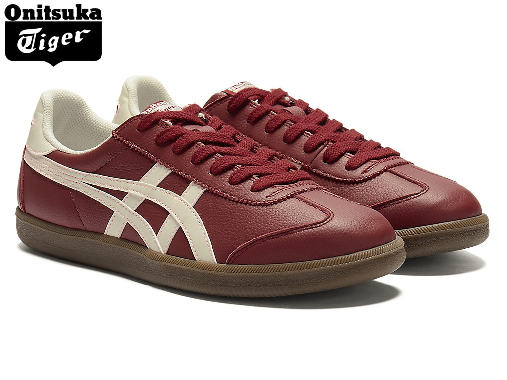 Onitsuka Tiger Tokuten Red & White Leather Unisex Sneakers