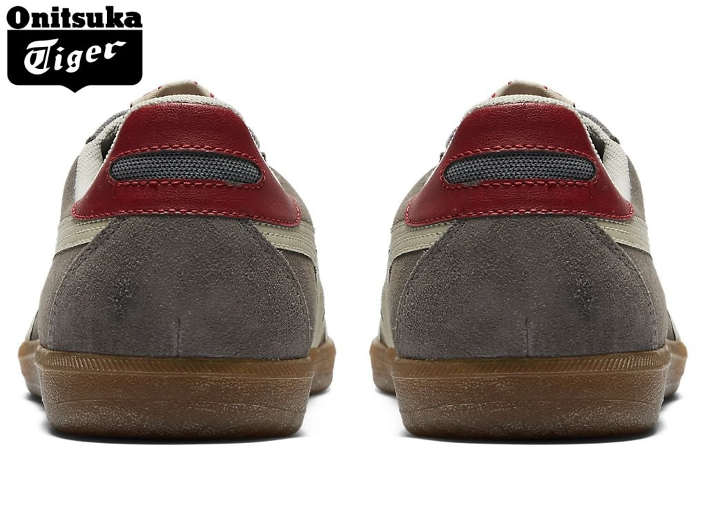 Onitsuka Tiger Tokuten Grey & Red Suede Unisex Sneakers