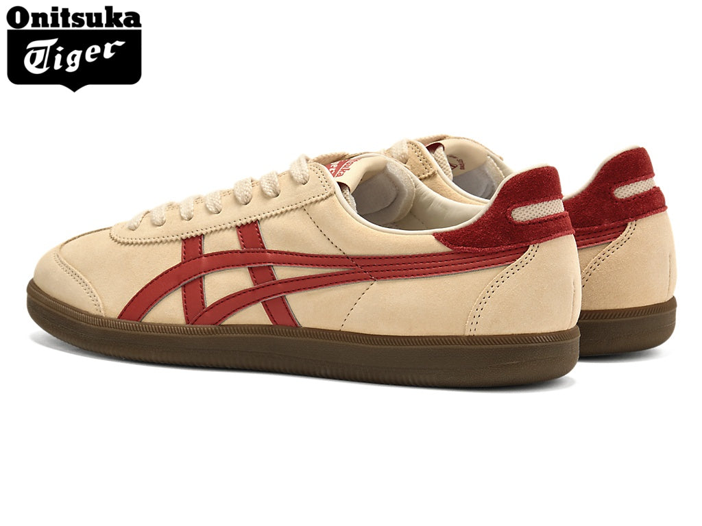 Onitsuka Tiger Tokuten Cream & Red Suede Unisex Sneakers
