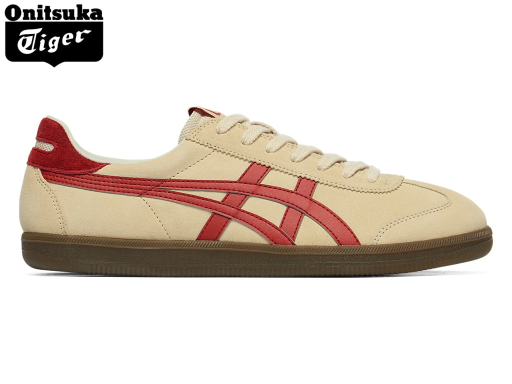 Onitsuka Tiger Tokuten Cream & Red Suede Unisex Sneakers