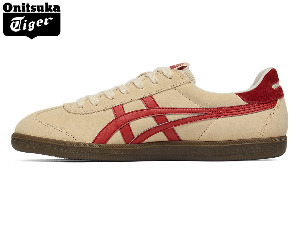 Onitsuka Tiger Tokuten Cream & Red Suede Unisex Sneakers