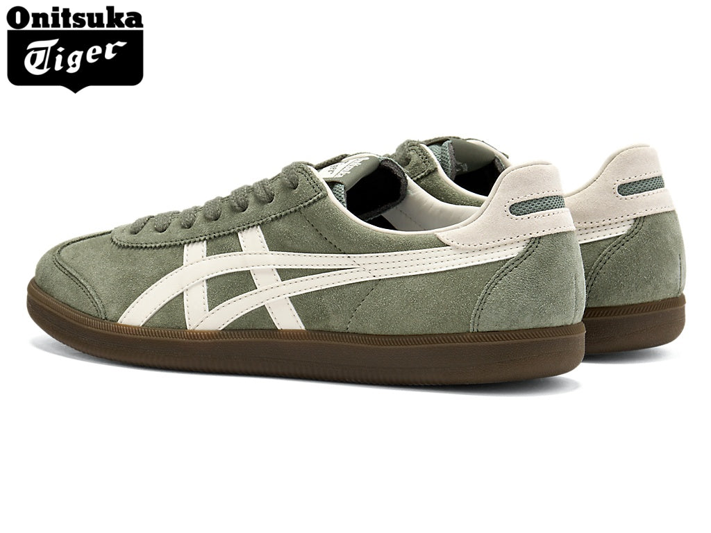 Onitsuka Tiger Tokuten Olive Green & White Suede Unisex Sneakers
