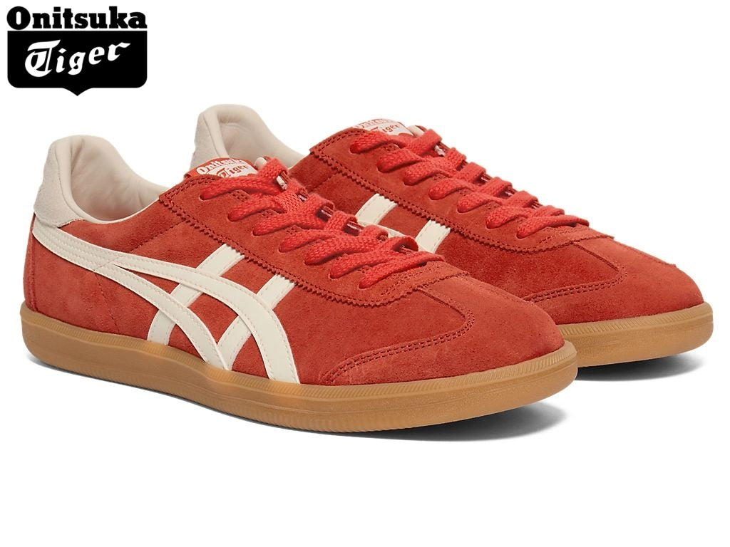 Onitsuka Tiger Tokuten Red & White Suede Unisex Sneakers