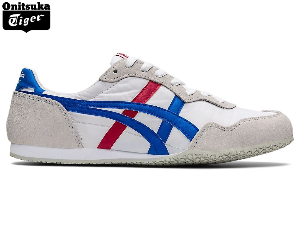 Onitsuka Tiger Serrano White, Blue & Red Unisex Sneakers