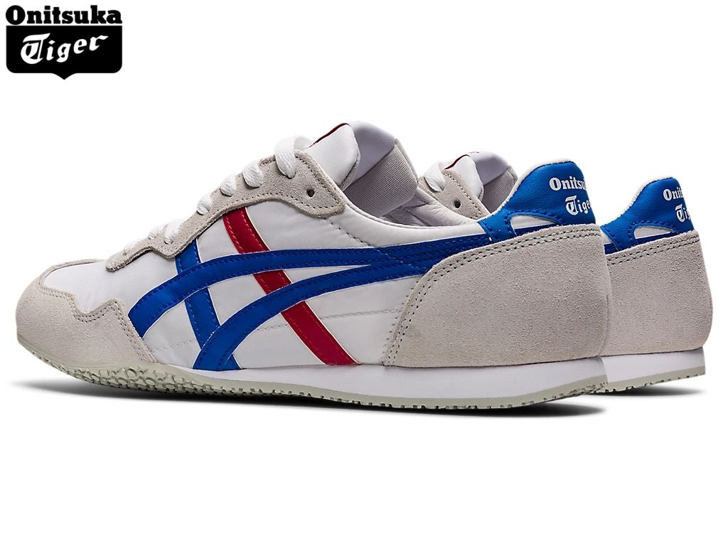 Onitsuka Tiger Serrano White, Blue & Red Unisex Sneakers