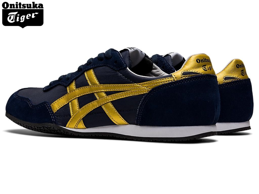 Onitsuka Tiger Serrano Navy & Gold Unisex Sneakers