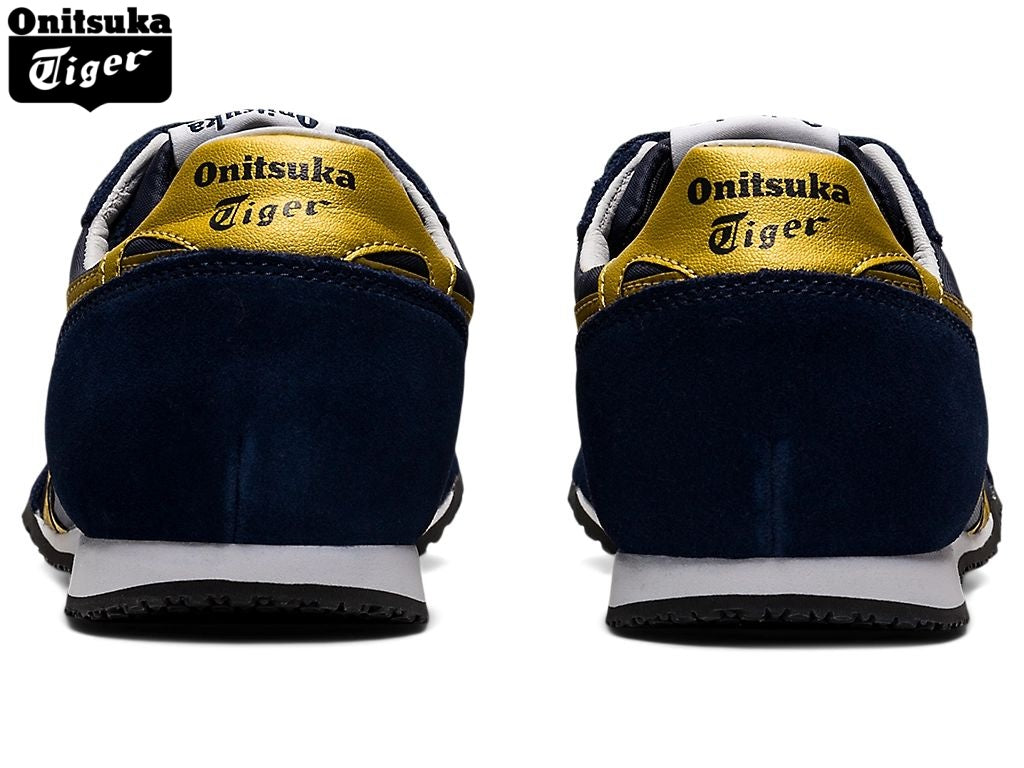 Onitsuka Tiger Serrano Navy & Gold Unisex Sneakers