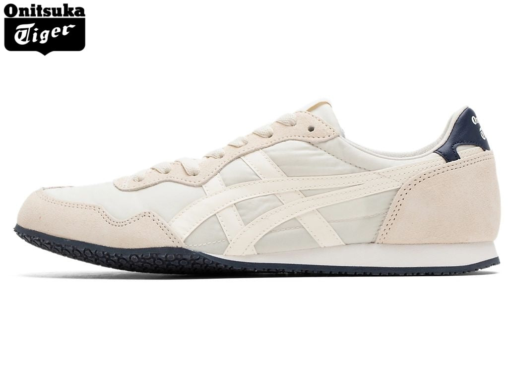 Onitsuka Tiger Serrano Cream & Navy Teddy Fur Unisex Sneakers